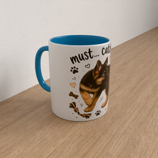 German Shepard coffee mug | choose handle/interiour colour