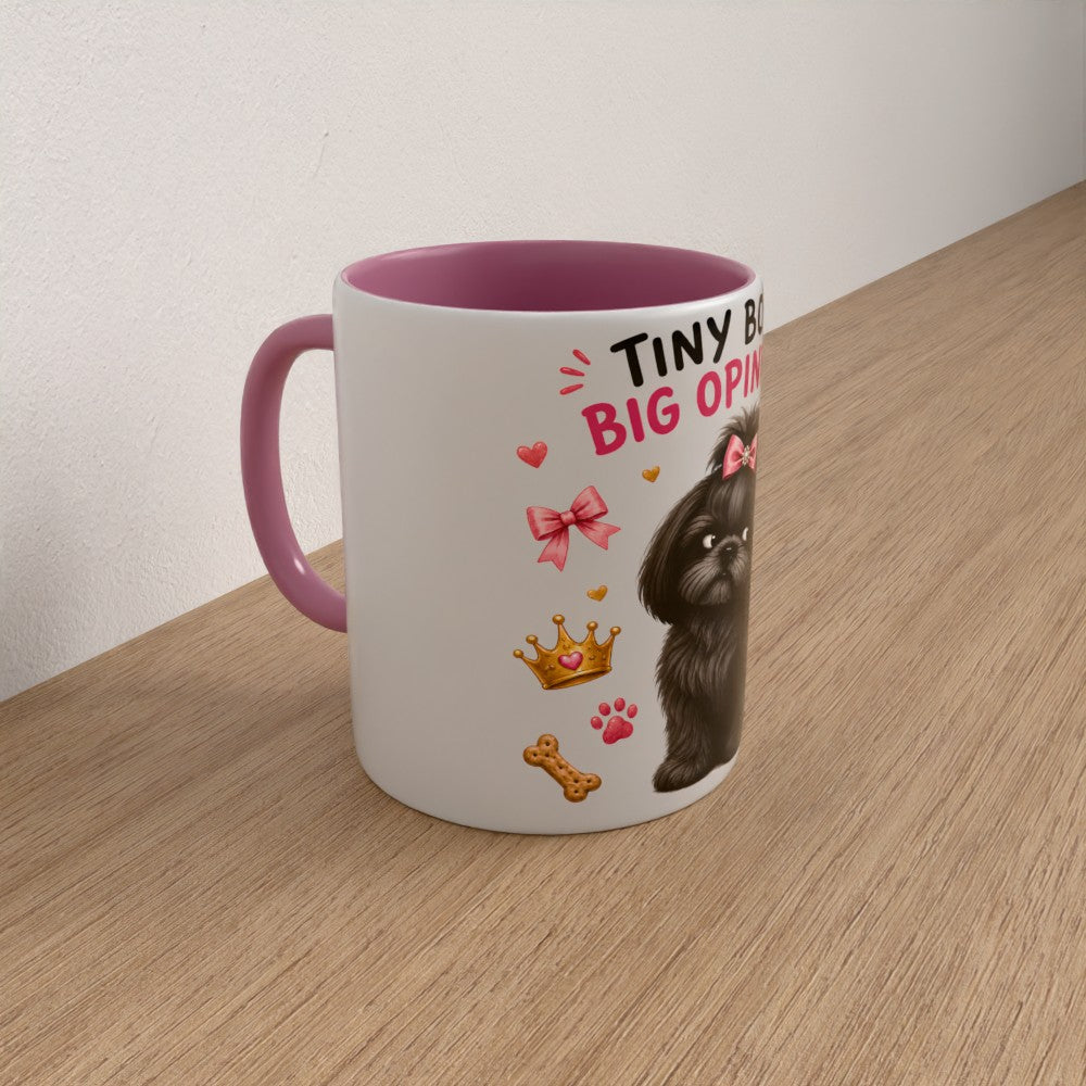 Personalised shih tzu mug | choose coat & handle/interiour colour
