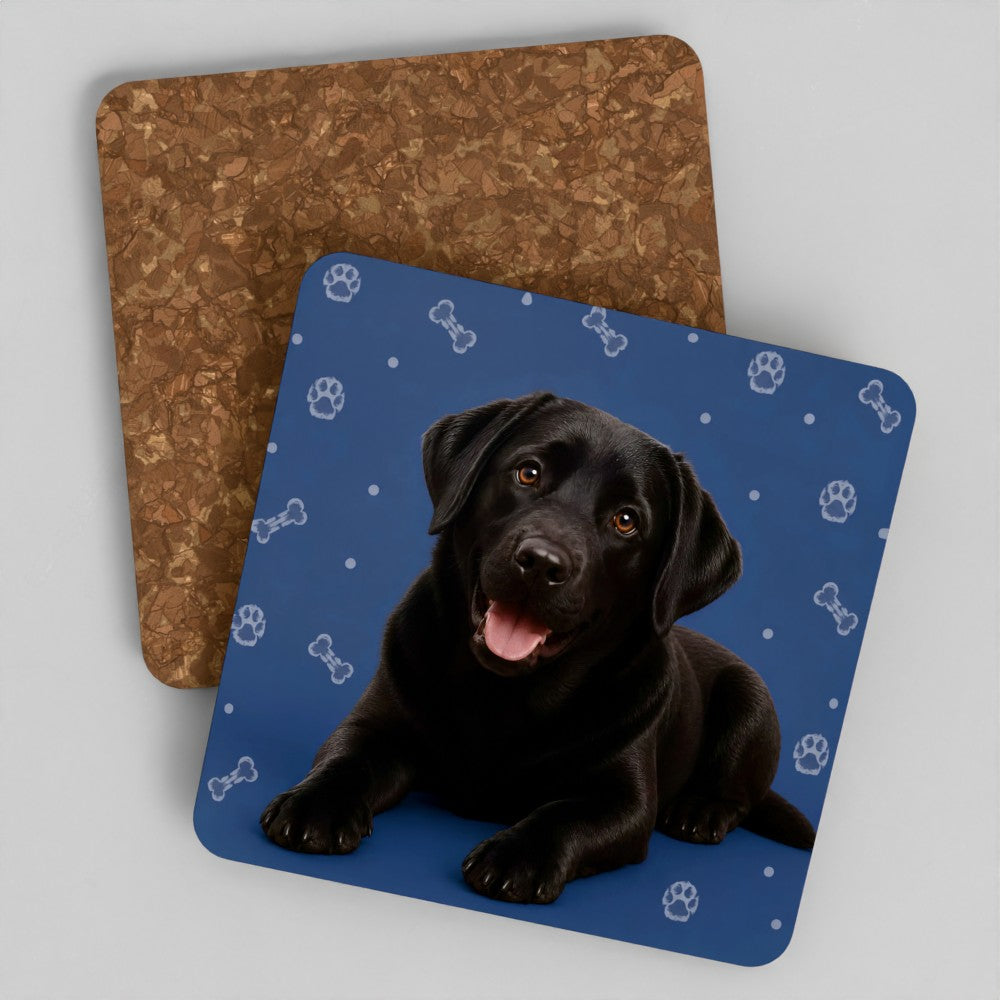 Labrador cork coaster