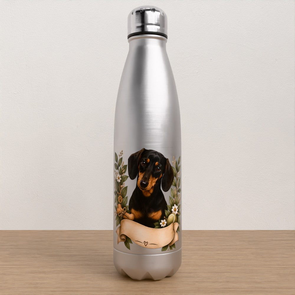 Personalised Dachshund water bottle
