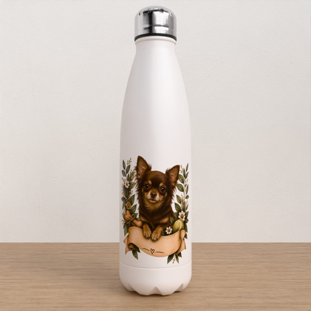 Personalised Chihuahua water bottle