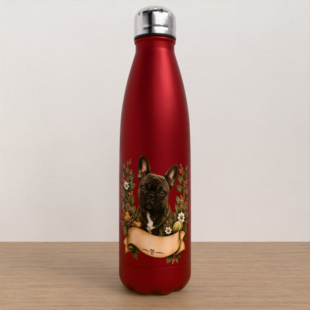 Personalised French bulldog water bottle