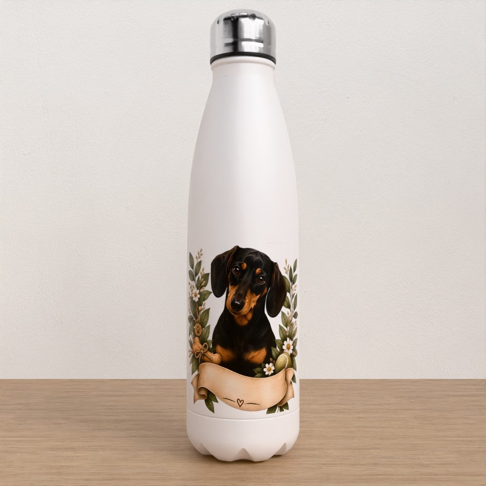 Personalised Dachshund water bottle