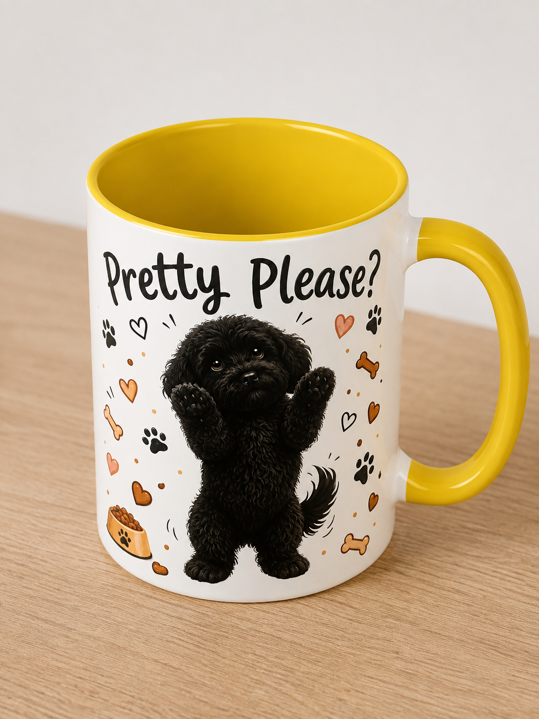 Personalised Cockapoo mug | choose coat & handle/interiour colour