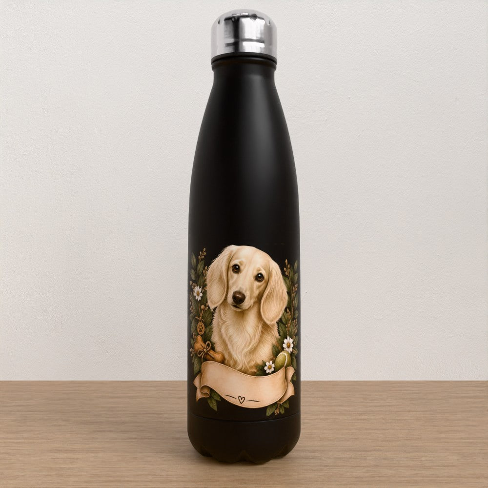 Personalised Dachshund water bottle