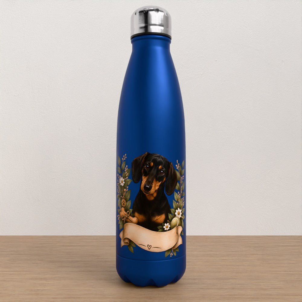 Personalised Dachshund water bottle