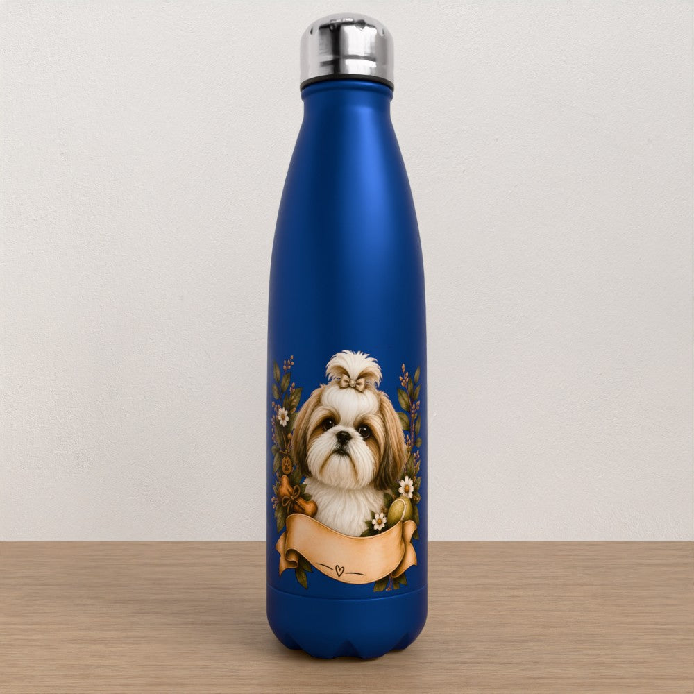 Personalised Shih Tzu water bottle