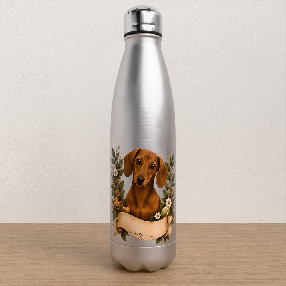 Personalised Dachshund water bottle