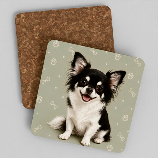Chihuahua cork coaster