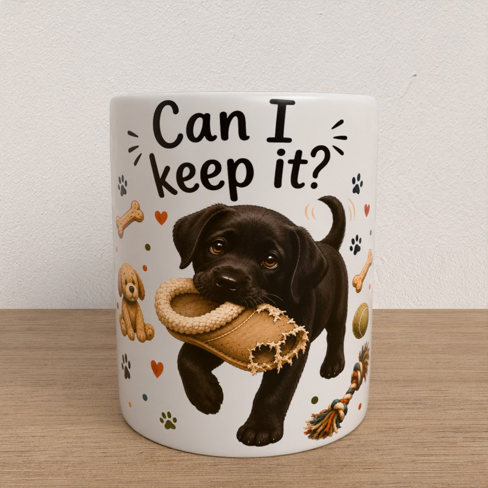 Personalised Labrador mug | choose coat & handle/interiour colour