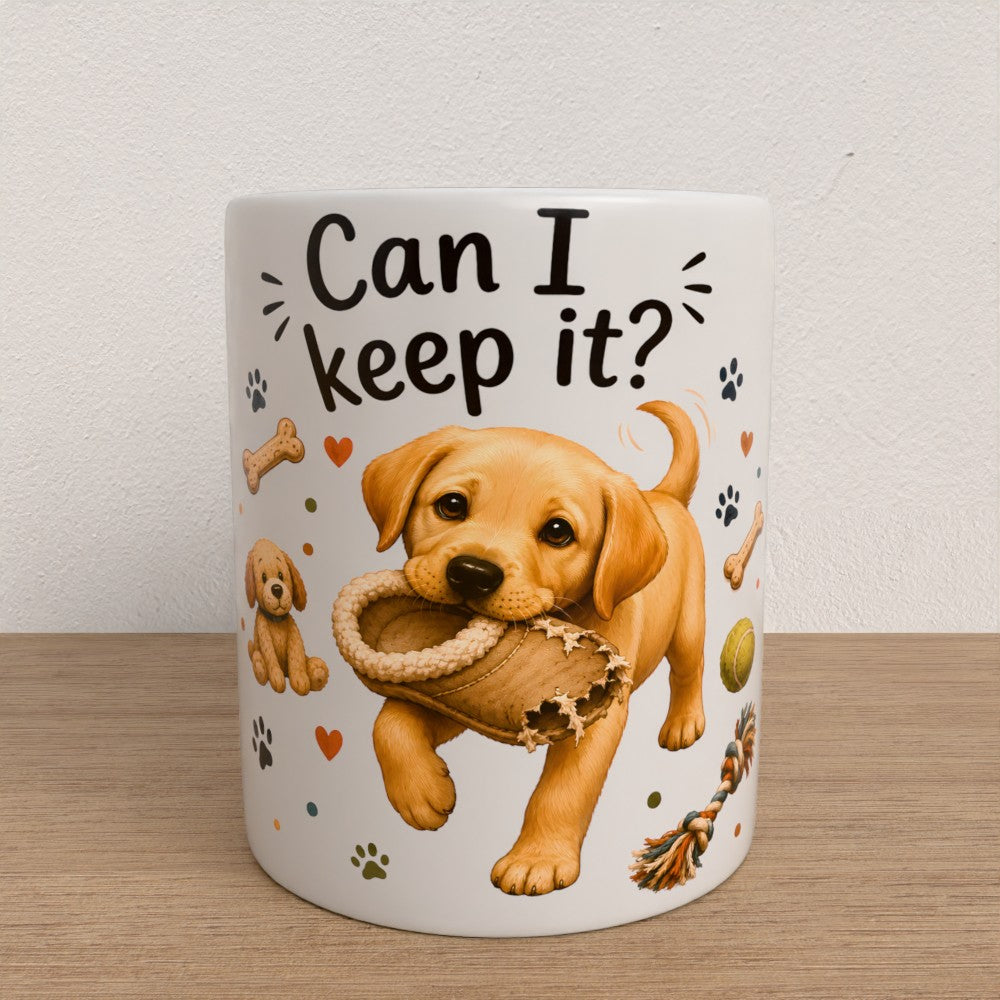 Personalised Labrador mug | choose coat & handle/interiour colour