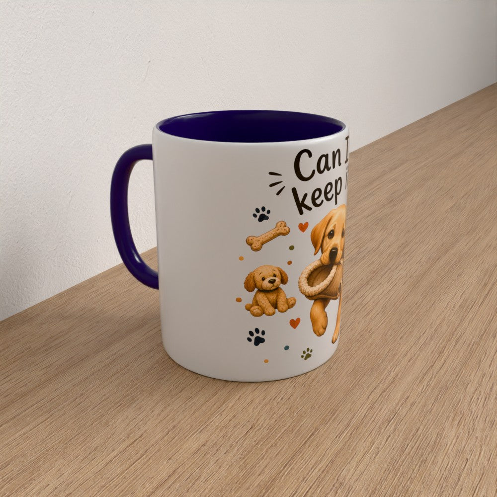 Personalised Labrador mug | choose coat & handle/interiour colour