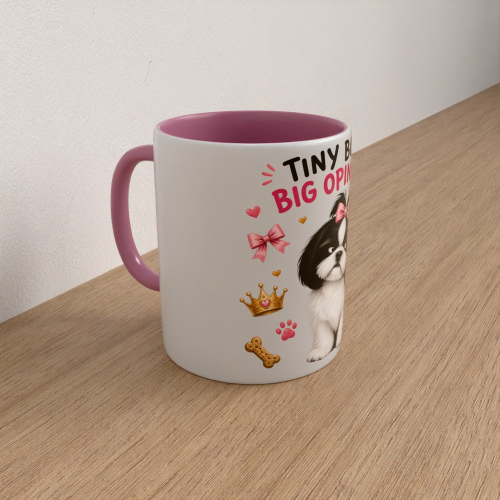 Personalised shih tzu mug | choose coat & handle/interiour colour