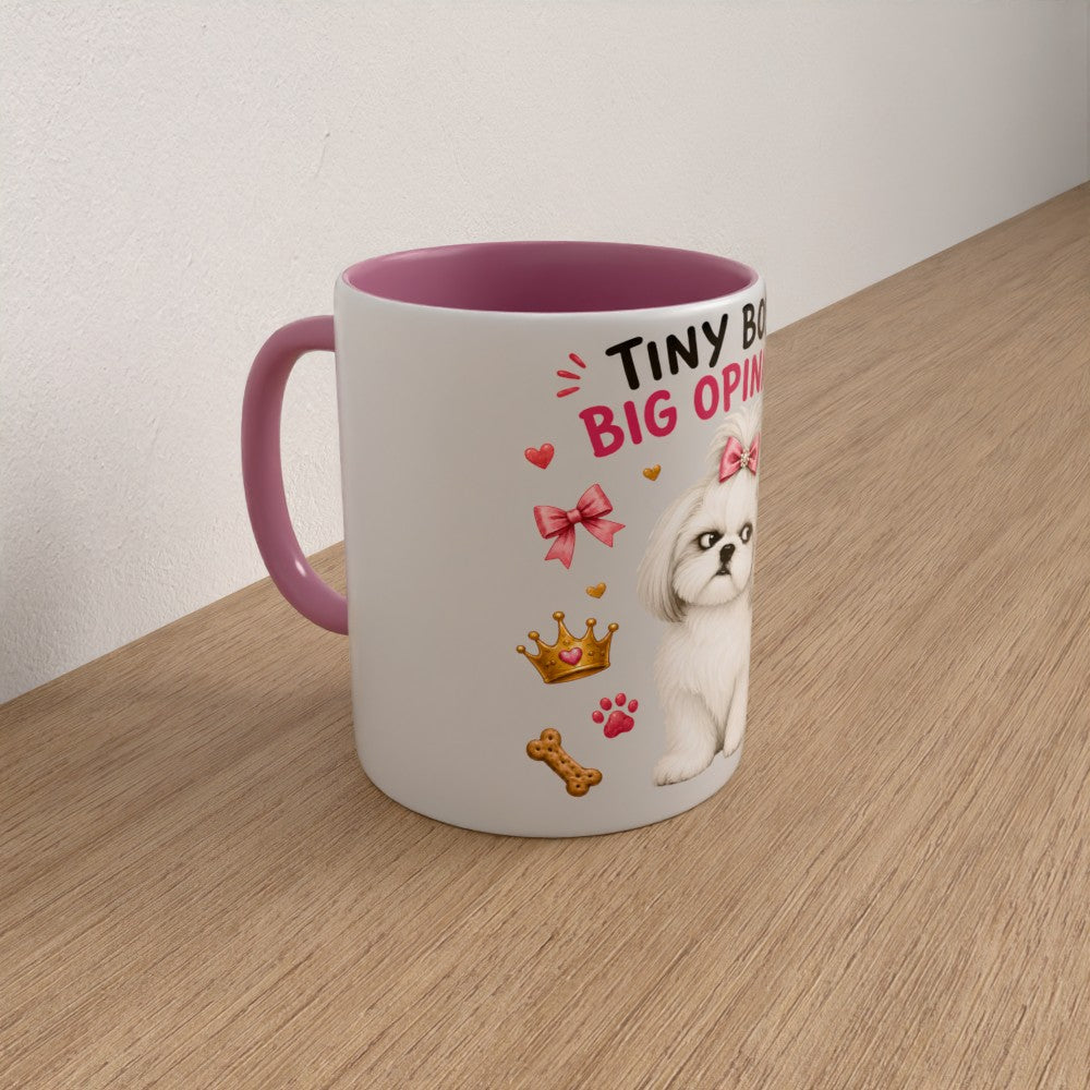 Personalised shih tzu mug | choose coat & handle/interiour colour
