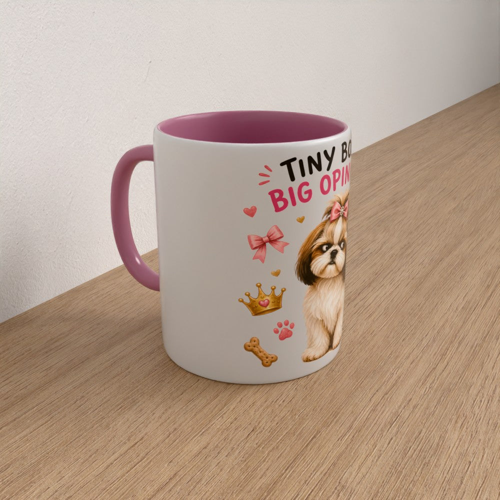 Personalised shih tzu mug | choose coat & handle/interiour colour