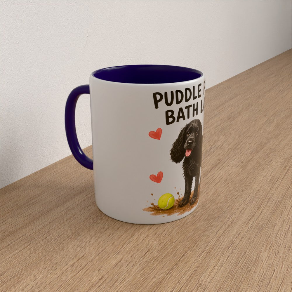 Personalised spaniel mug | choose coat & handle/interiour colour