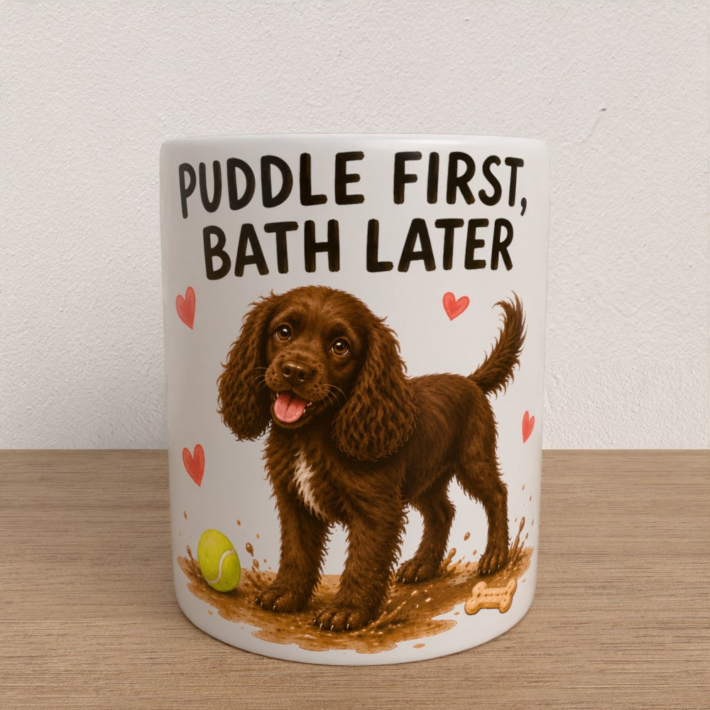 Personalised spaniel mug | choose coat & handle/interiour colour