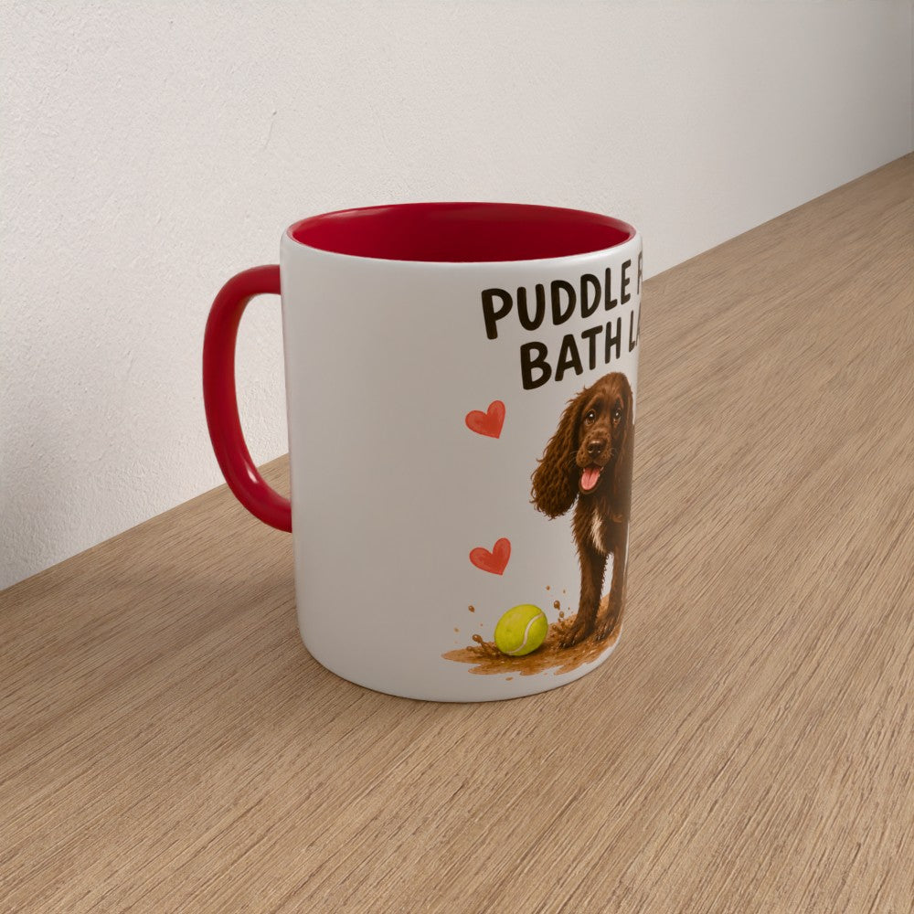 Personalised spaniel mug | choose coat & handle/interiour colour