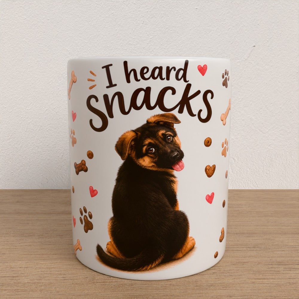 Personalised German Shepard mug |choose coat & handle/interiour colour
