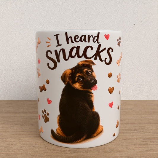Personalised German Shepard mug |choose coat & handle/interiour colour