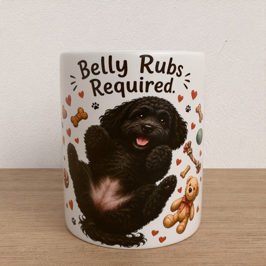 Personalised cockapoo mug | choose coat & handle/interiour colour