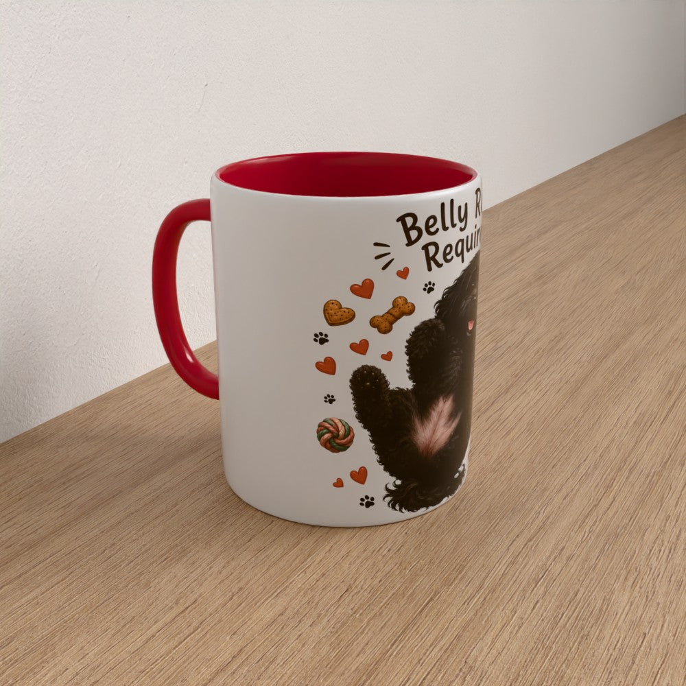 Personalised cockapoo mug | choose coat & handle/interiour colour