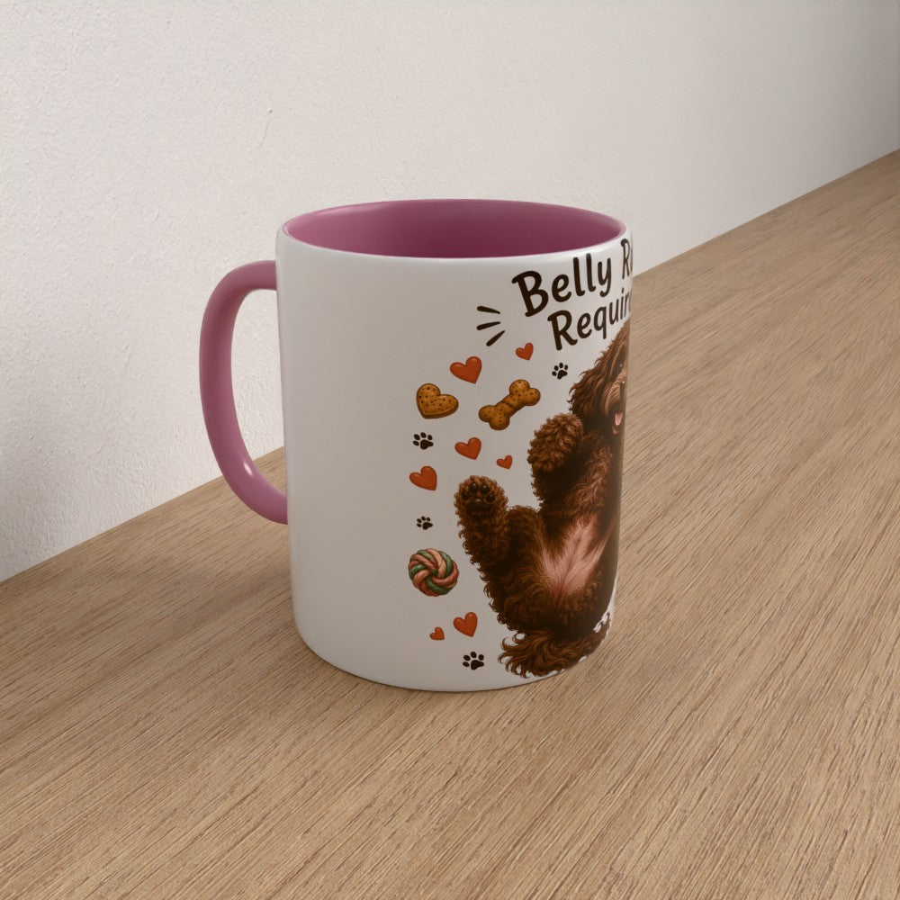 Personalised cockapoo mug | choose coat & handle/interiour colour