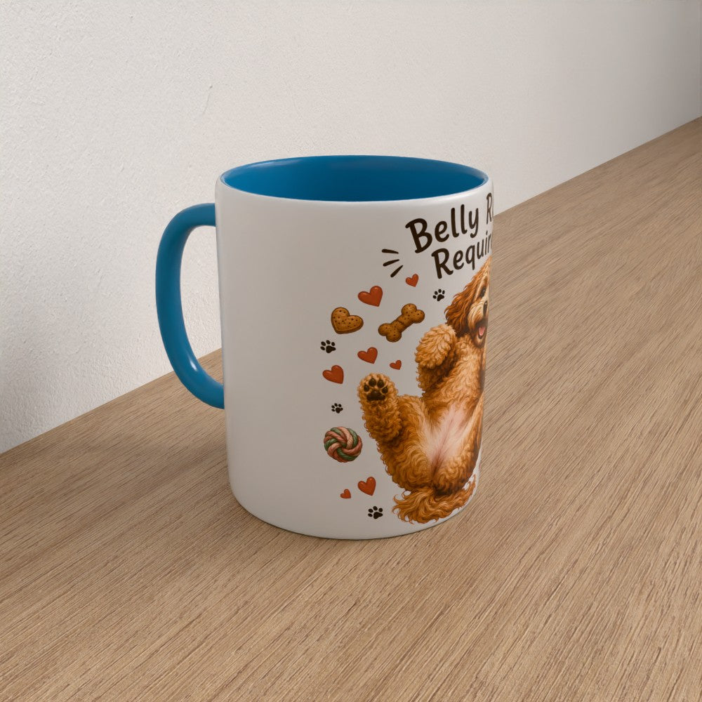Personalised cockapoo mug | choose coat & handle/interiour colour
