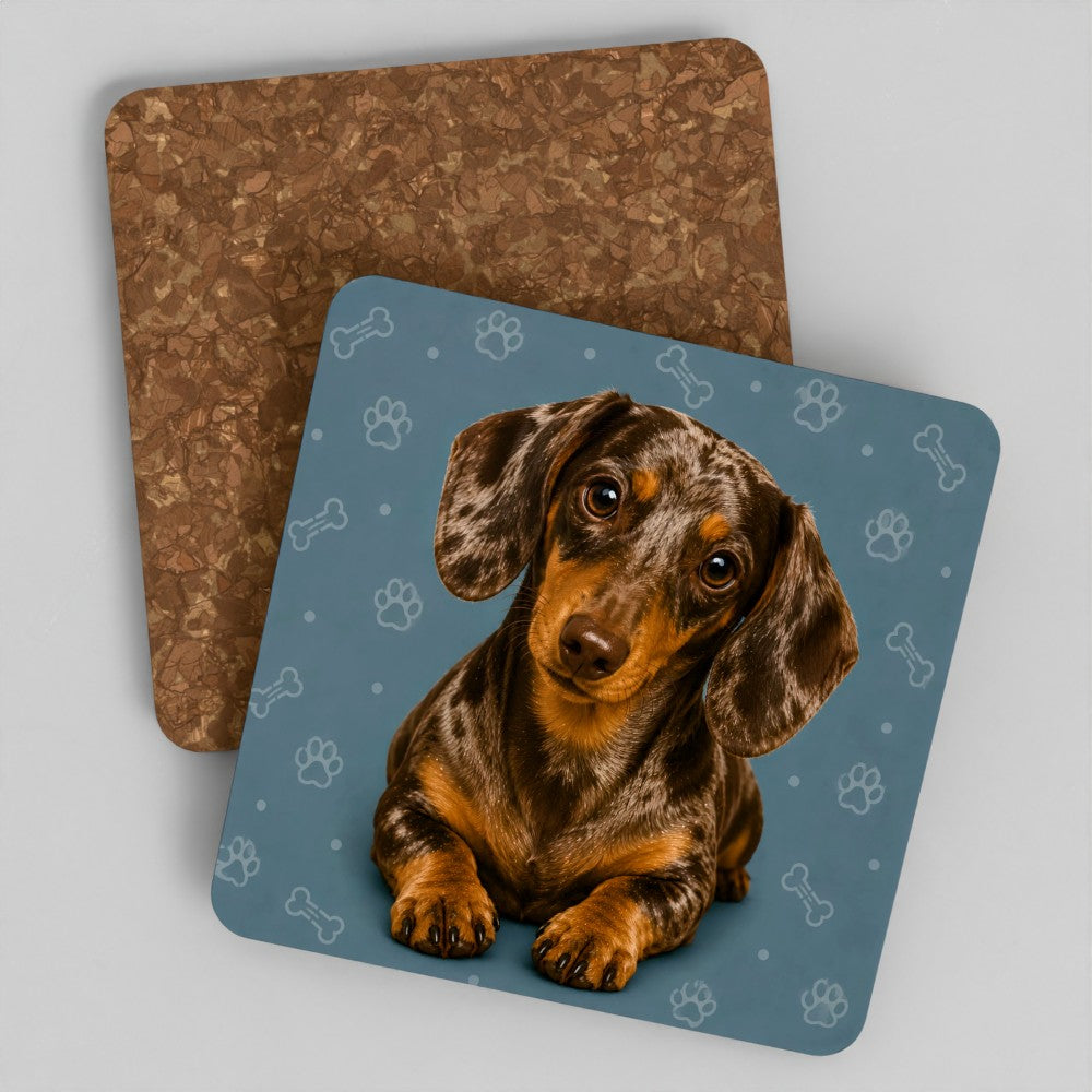 Dachshund cork coaster