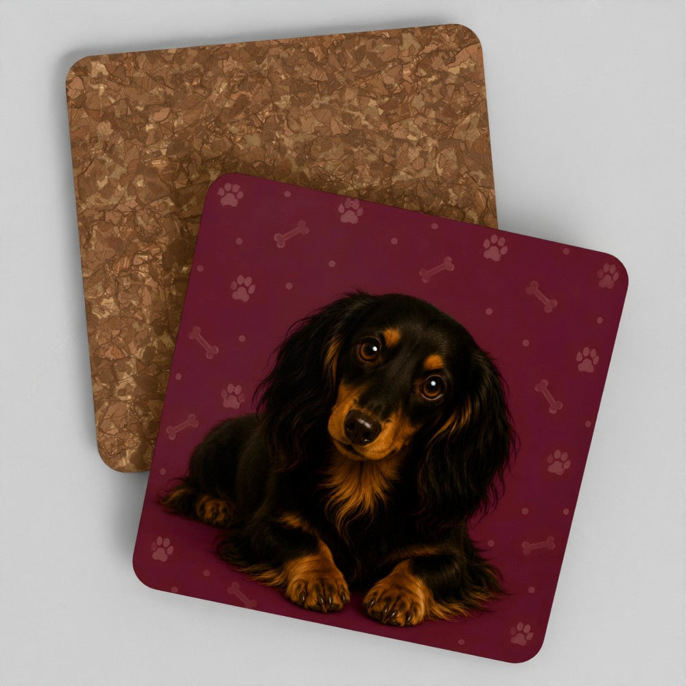 Dachshund cork coaster