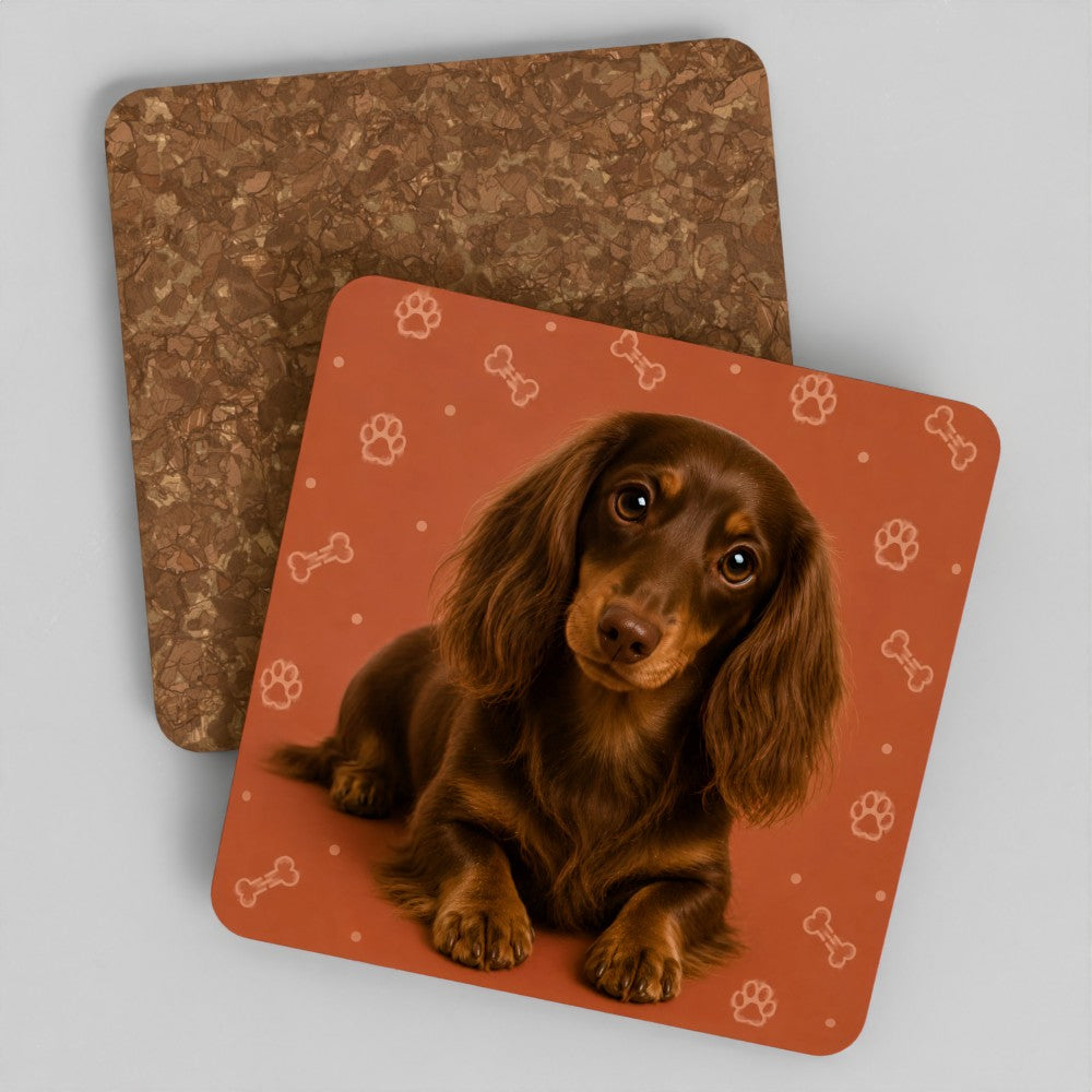 Dachshund cork coaster