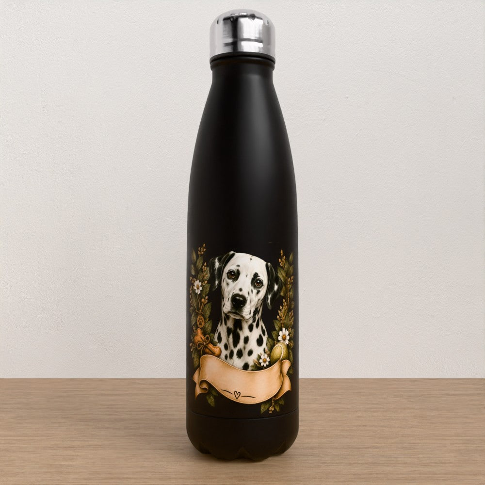 Personalised Dalmatian water bottle