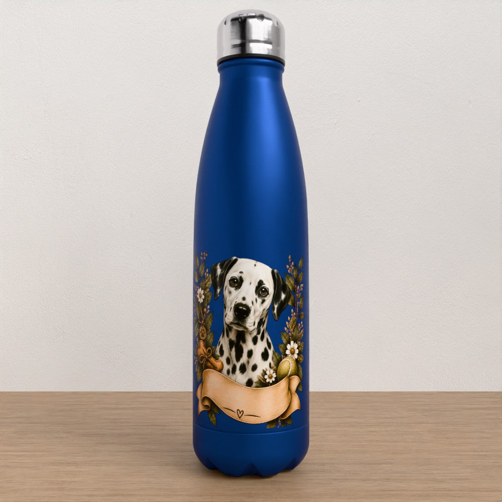 Personalised Dalmatian water bottle