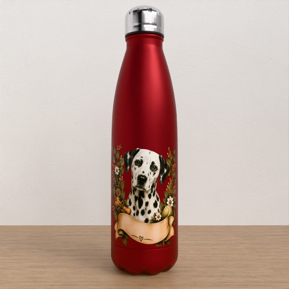 Personalised Dalmatian water bottle