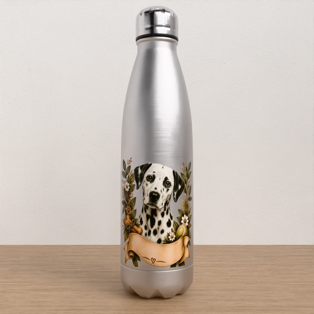 Personalised Dalmatian water bottle