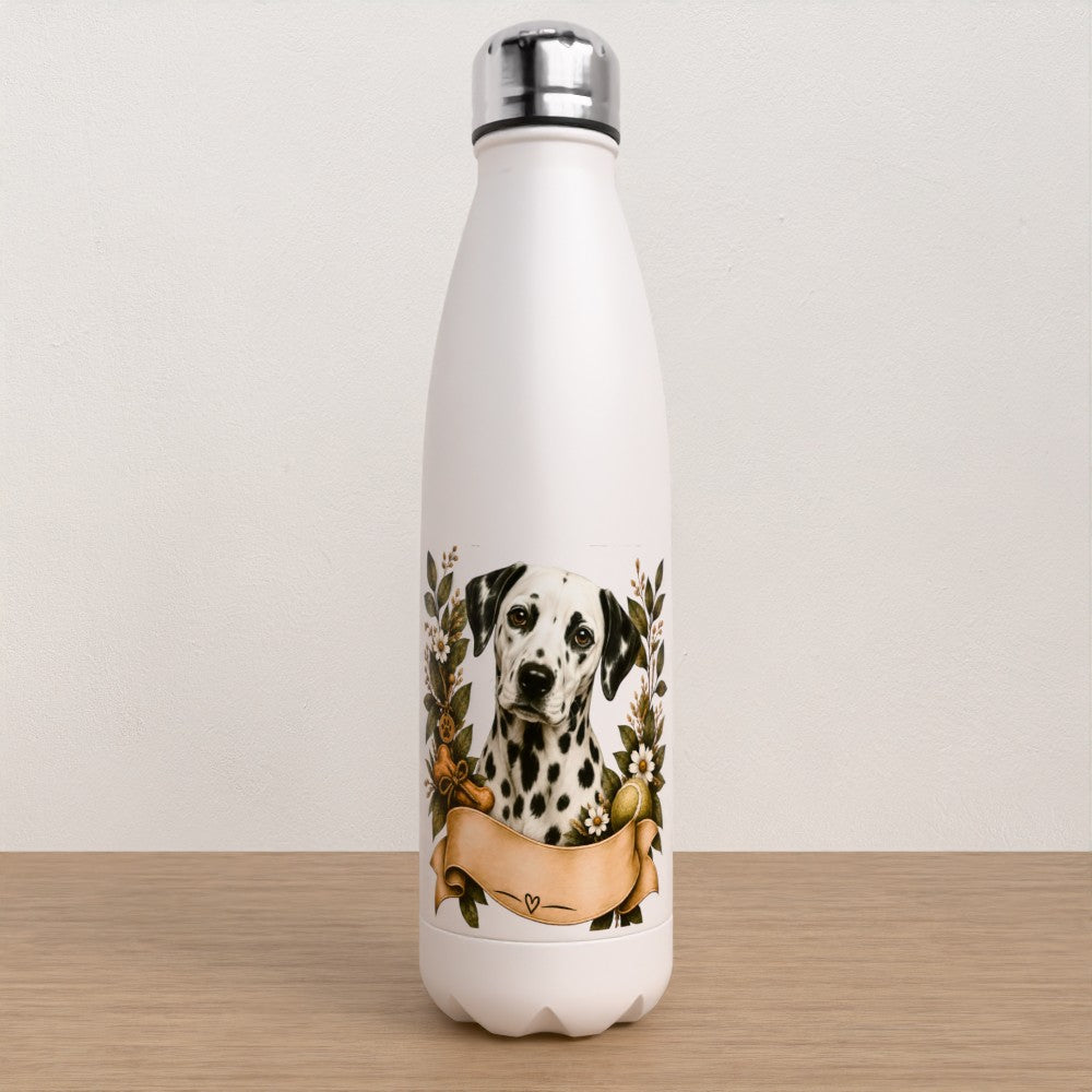 Personalised Dalmatian water bottle