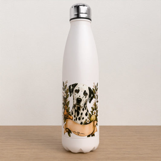 Personalised Dalmatian water bottle