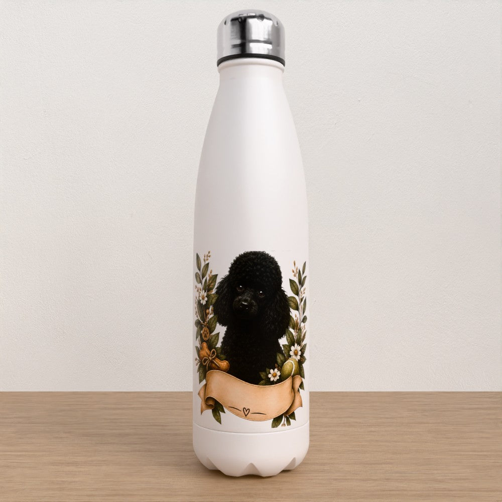 Personalised Poodle water bottle