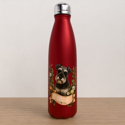 Personalised Schnauzer water bottle