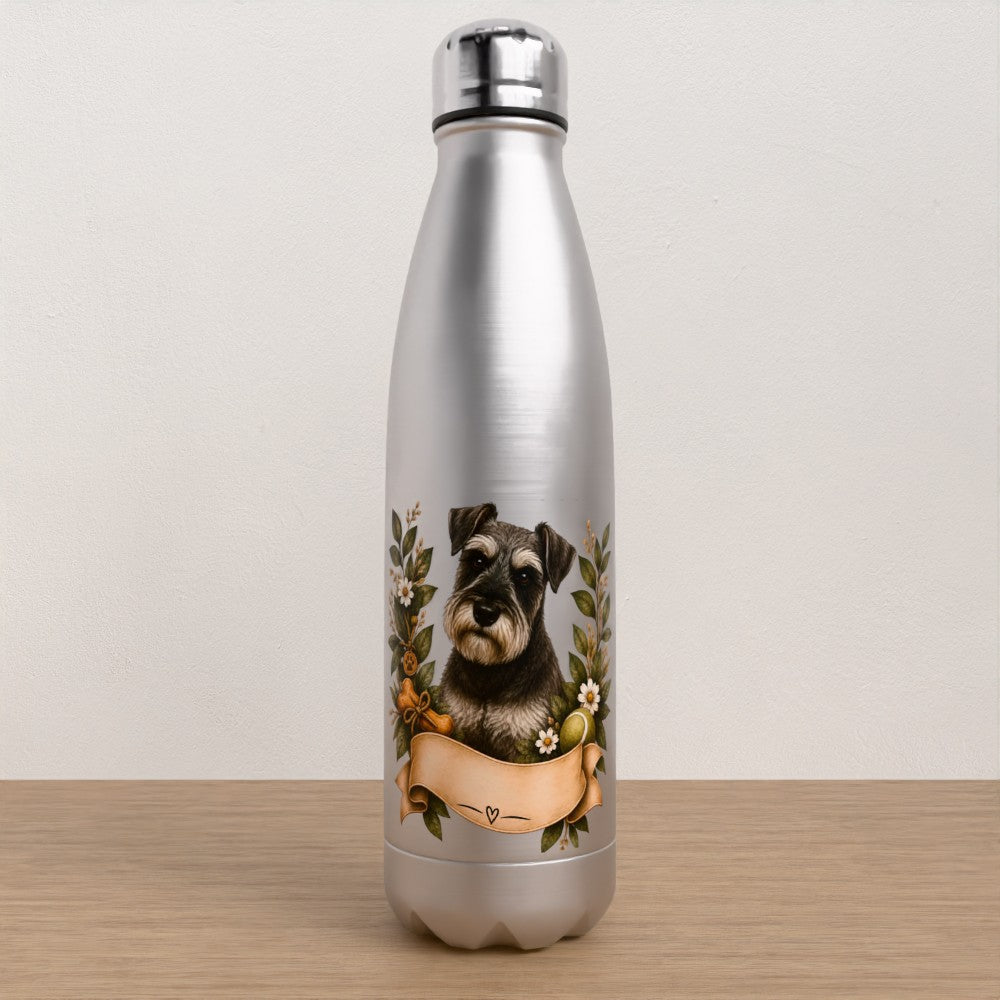 Personalised Schnauzer water bottle