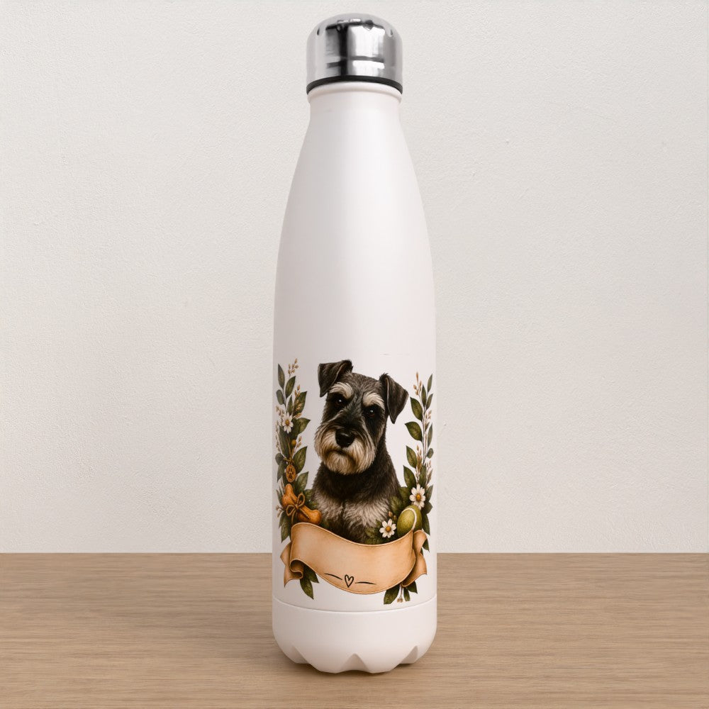 Personalised Schnauzer water bottle