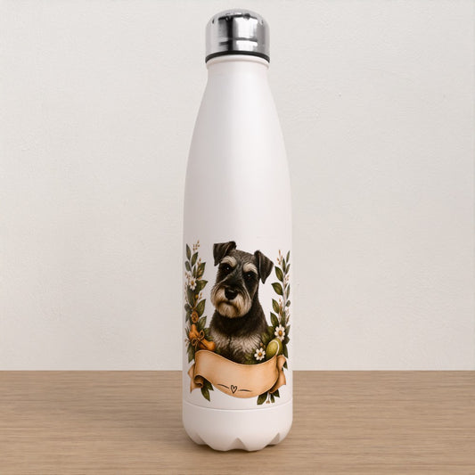 Personalised Schnauzer water bottle