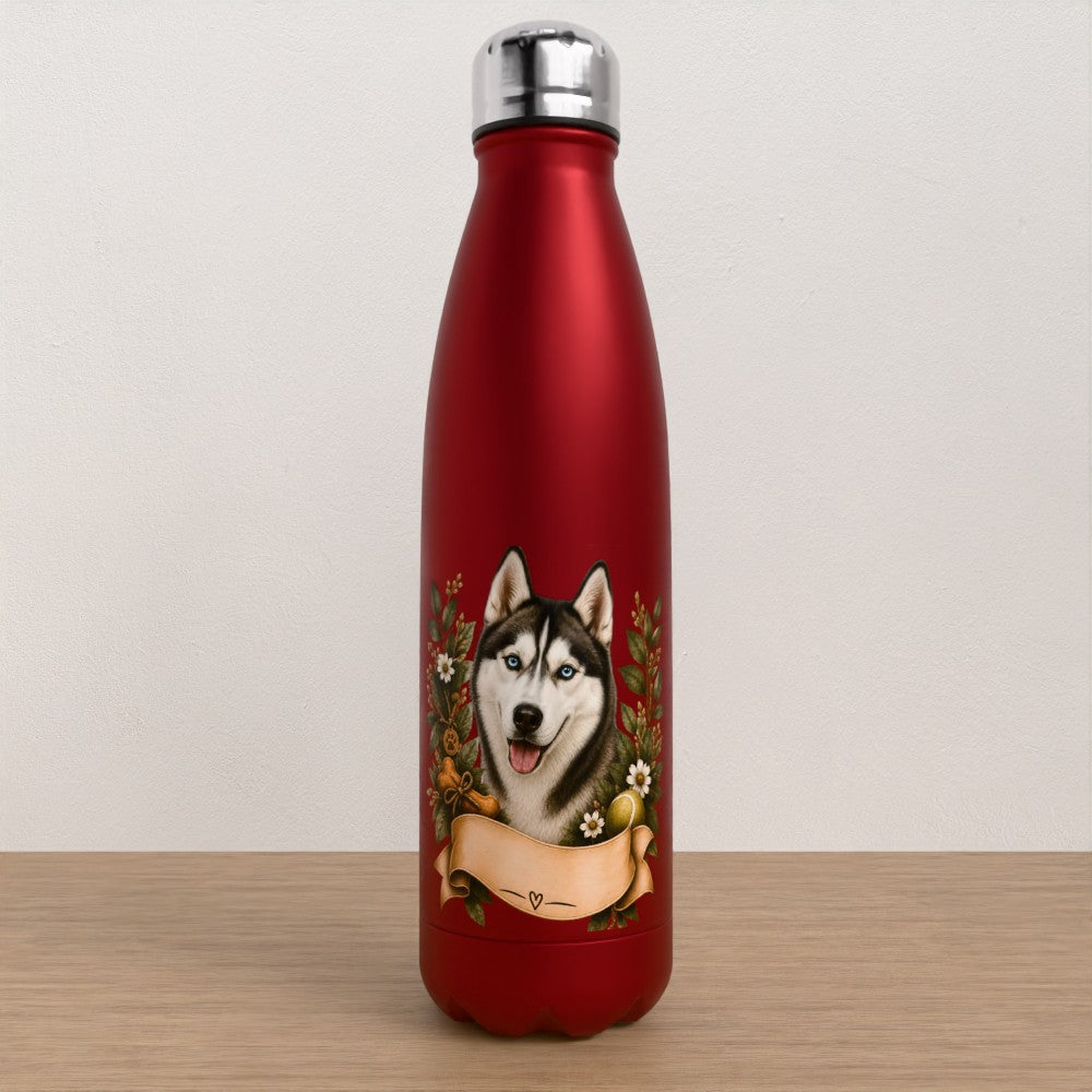 Personalised Husky water bottle