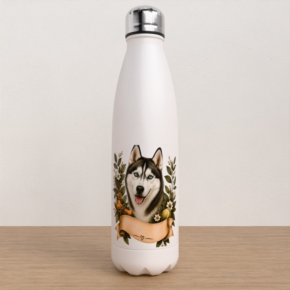 Personalised Husky water bottle