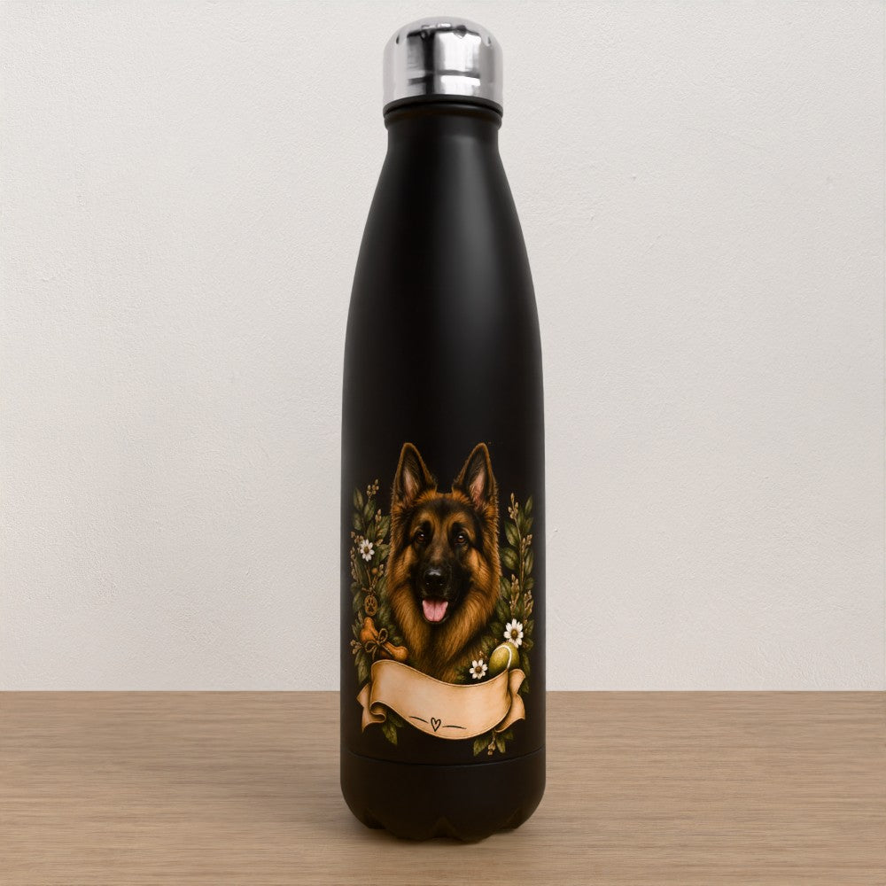 Personalised German Shepard water bottle