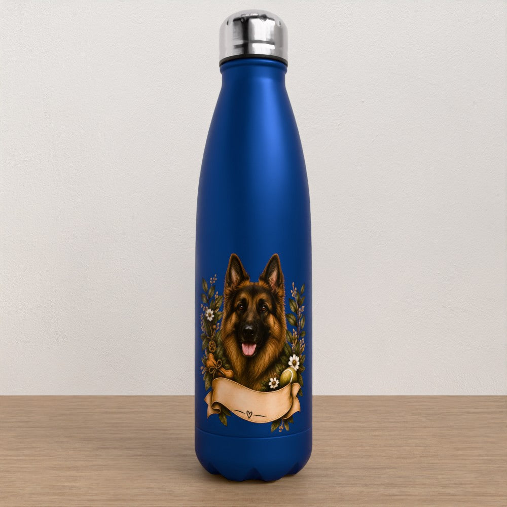 Personalised German Shepard water bottle