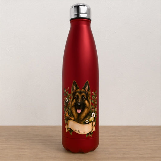 Personalised German Shepard water bottle