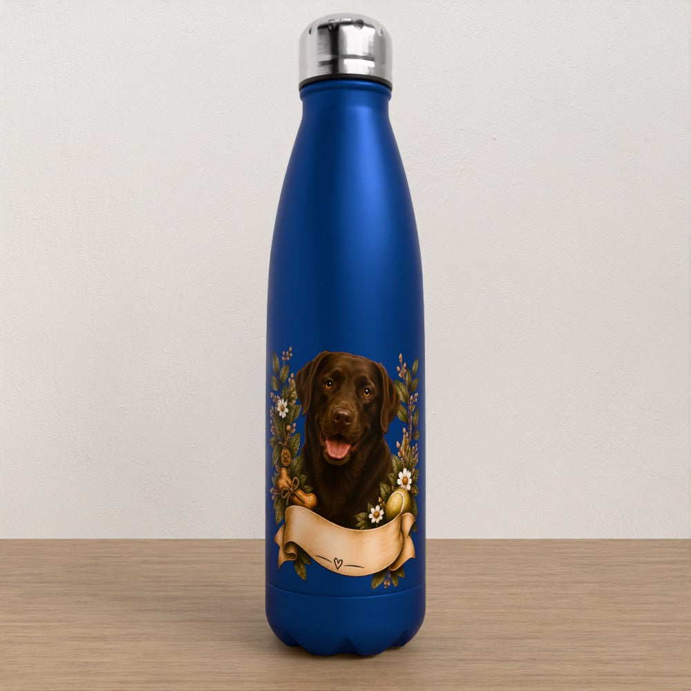 Personalised Labrador water bottle