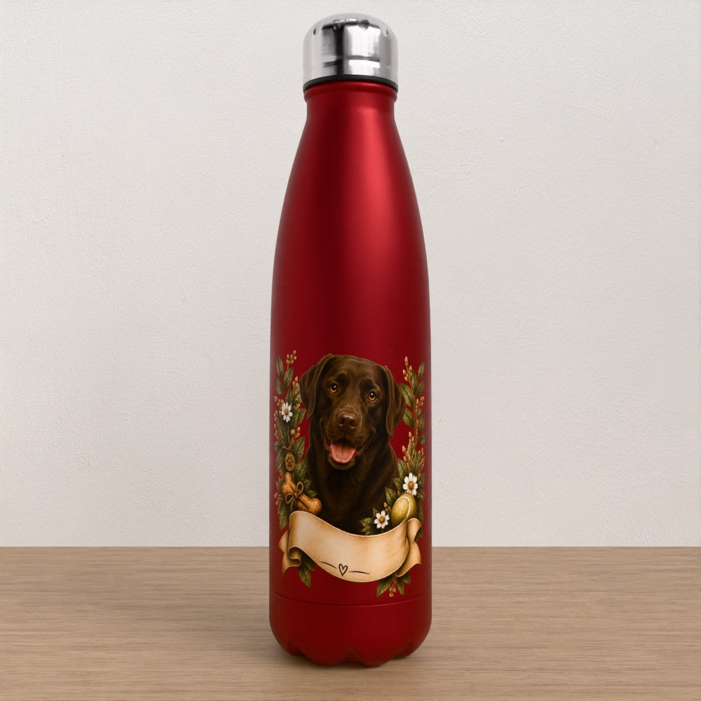 Personalised Labrador water bottle