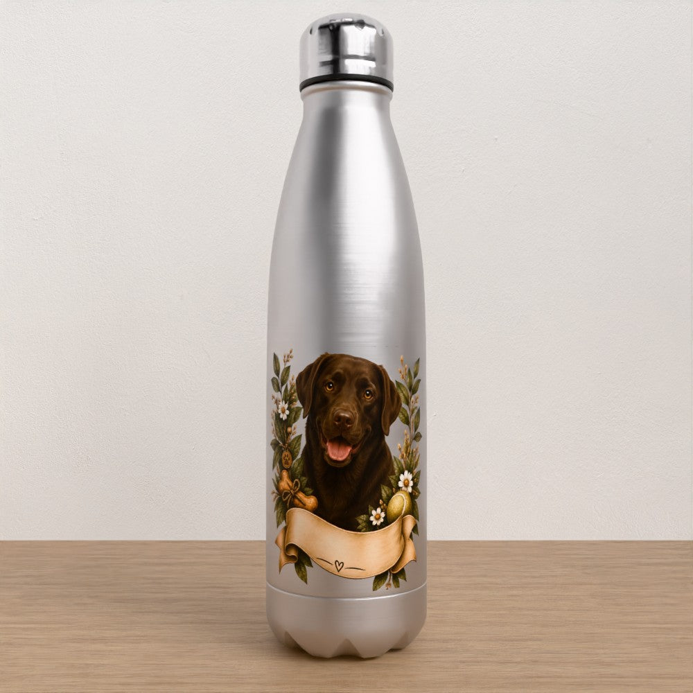 Personalised Labrador water bottle